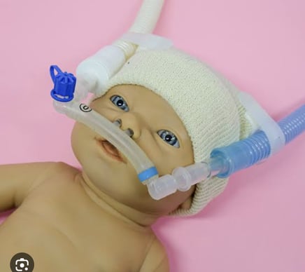 Starvent Health Care neontal cpap cannula with bonnet