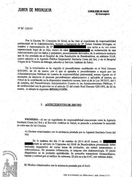 retraso negligente en el diagnóstico de torsión testicular