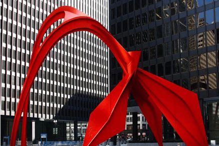 Alexander Calder's Stabile Flamingo (1973)