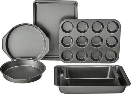 6 Piece Nonstick, Carbon Steel Oven Bakeware Baking Set