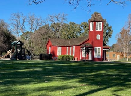 Ballard Schoolhouse, the oldest public school in Santa Barbara County, still serving students today.