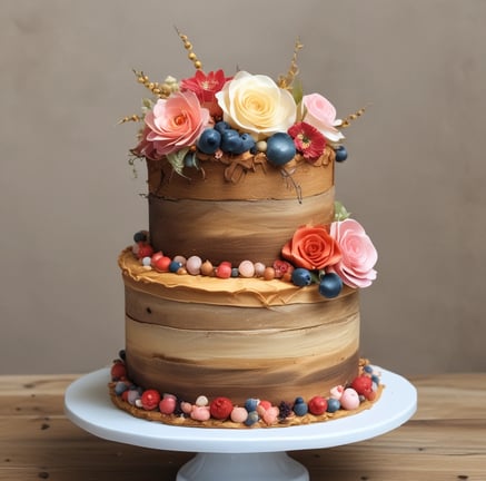 black and brown pastries