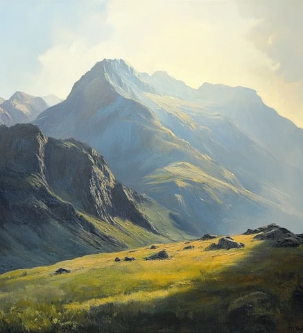 Een berg landschap