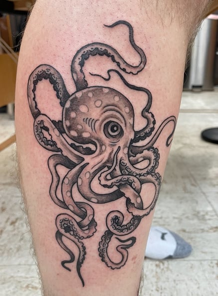 a tattoo of a octopus