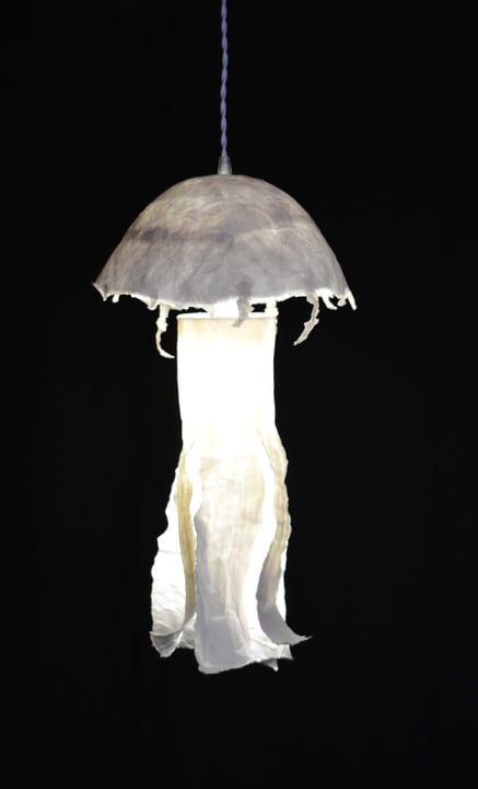 méduse suspension lumineuse papier sète