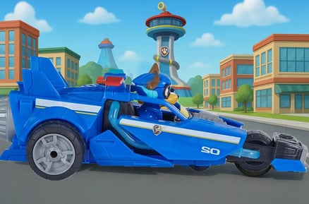Carro a RC de Paw Patrol en ciudad