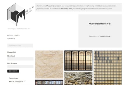 Site internet Museum Textures