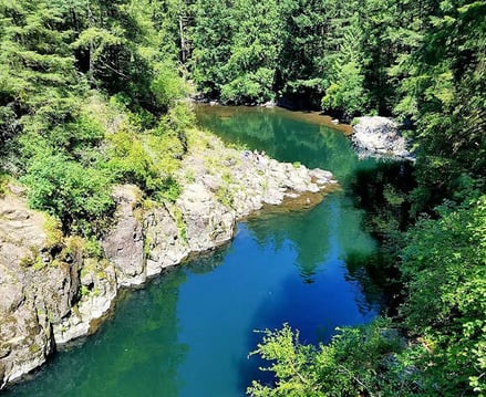Yacolt, WA - the Lewis River at Moulton Falls