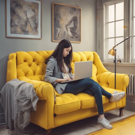 Bright living room with modern inventory