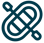 a blue and white logo with a large, curved, curved, and curved design