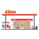 a gas station with a gas station and a gas station commericial property loan