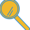 decorative magnifying glass icon
