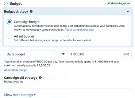 Budget Startegy