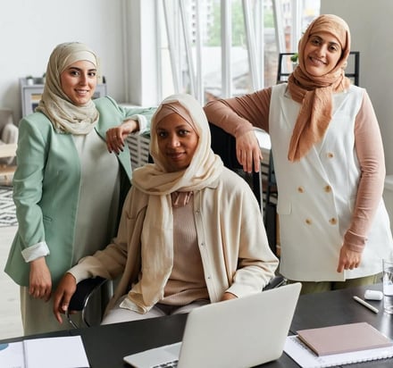 a group of women on a vision