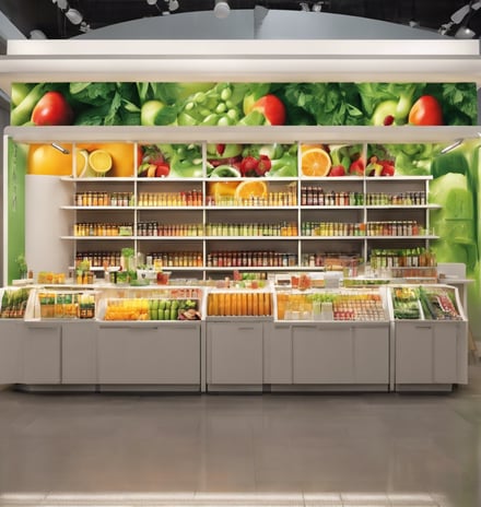 black and white store near houses