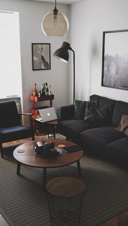 Bright living room with modern inventory