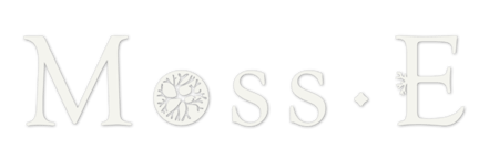 Moss.E's full logo with name and symbol
