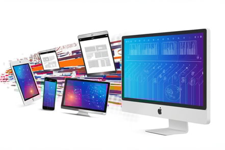 a computer monitor screen with multiple monitors and a monitor screen