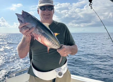 Yellow fin Tuna in  fishing tour with Coral Expeditions Costa Rica