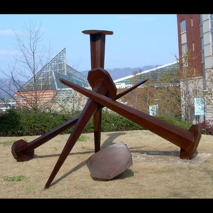 Need Bigger Hammer, award winning Public Art Sculpture by Jeff Hackney