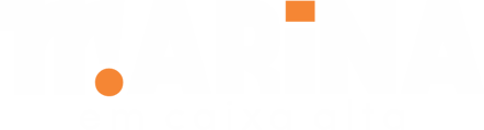 marina em caixa alta logo