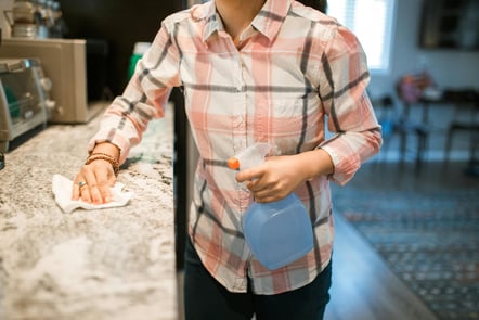 Kitchen Deep Cleaning - Countertops
