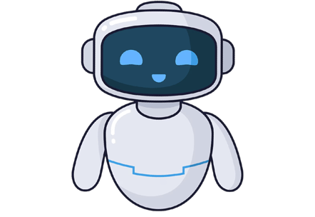 Image of a friendly AI Robot welcoming you