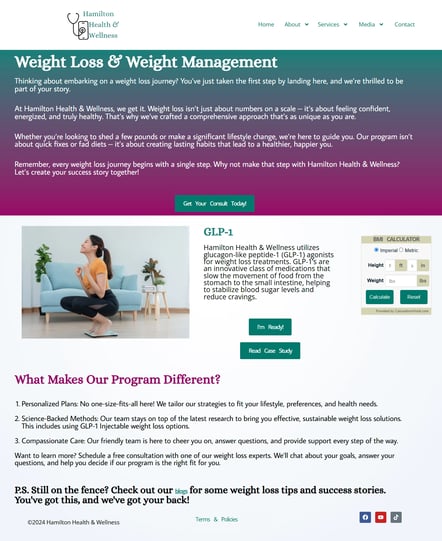 Hamilton Health's New weight loss and weight management