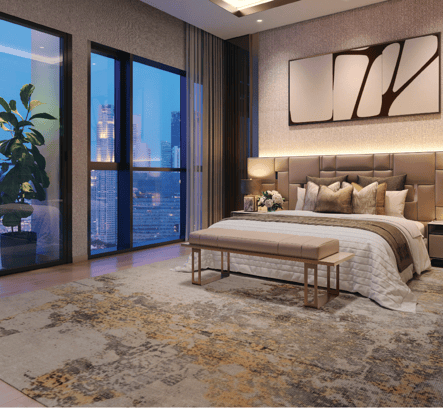 Union Square Residences Master Bedroom View
