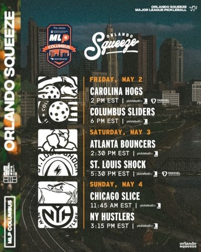 Dylan Frazier | MLP Columbus | Orlando Squeeze Schedule