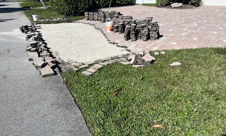 DRIVEWAY PAVER REPAIR BY PSI POWER WASHING 