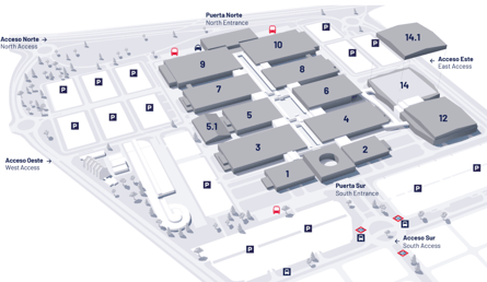 mapa acceso a Mbfwmadrid