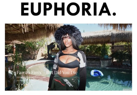 Farrah Fawx taken by Ivan Guajardo for Euphoria Magazine 
