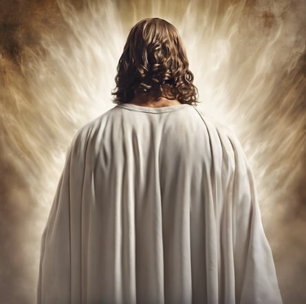 jesus de dos avec sur le site  amourdivinogod spirituel 