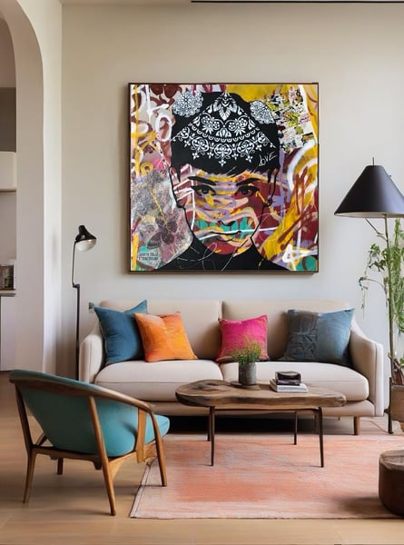 Personalize seu escritório em casa com arte pop única.