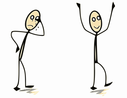 How to switch from sad to happy 