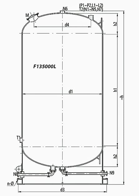 glass lined chemical reactor / vessel / storage tanks