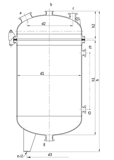 glass lined chemical reactor / vessel / storage tanks