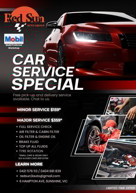 car service special deal promotion flyer