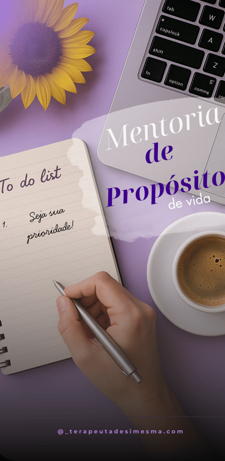 Lilac background with coffee, sunflower, and a hand writing “To Do List – 1. Be your priority