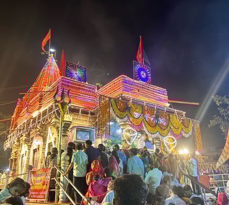 Harsiddhi Temple during Navratri