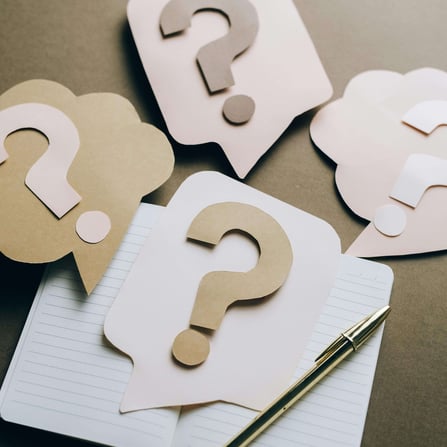 Carnet et point d'interrogation en rapport avec les Quiz