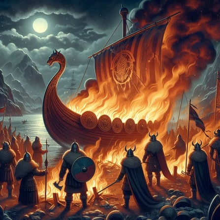 funerales vikingos