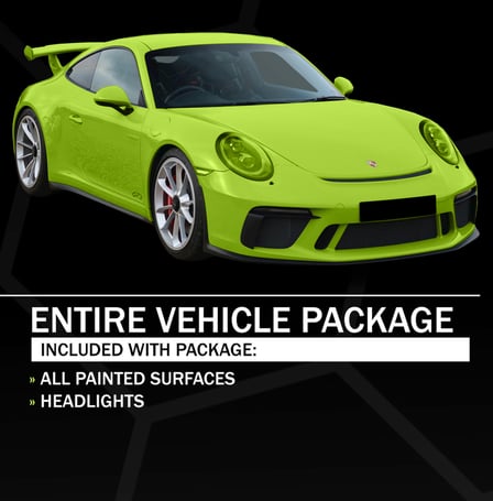 lime green ppf on car