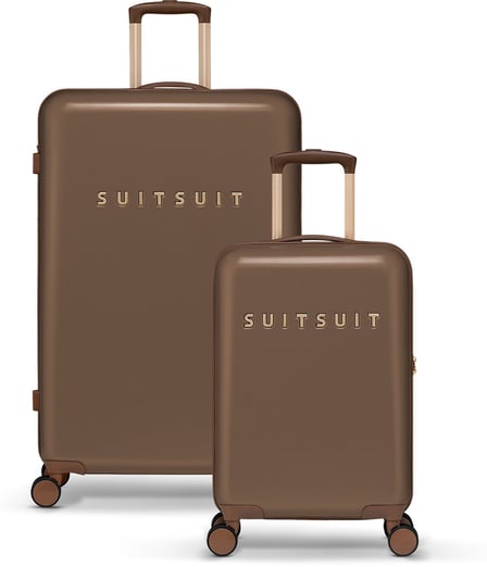 SUITSUIT Fab Seventies - Kofferset 2 delig - Handbagage 55cm - Ruimbagage koffer 76cm - TSA Slot - B