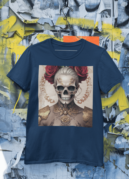 Camiseta Arte Urbana Skull Style: Com um estilo marcante e elementos de grafite