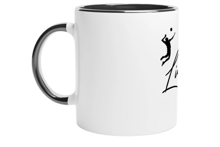 Taza cerámica voleibol