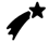 a starfish flying through the air with a star