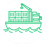 a container ship with a crane on it