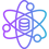 Vector icon of a brain and line graph symbolising machine learning and data science